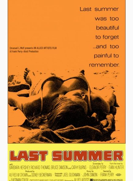 دانلود فیلم تا بستان قبل Last Summer 1969 با دوبله فارسی